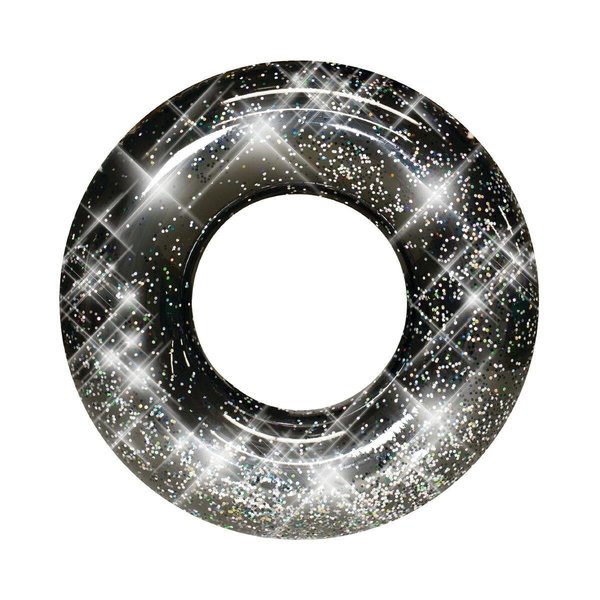 Pool Candy Pool Candy PCL1723BK48-F 48 in. Glitter Pool Tube; Black Onyx PCL1723BK48-F